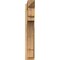 Ekena Millwork Merced Arts & Crafts Rough Sawn Outlooker, Western Red Cedar, 6"W x 24"D x 36"H OUT06X24X36MRC03RWR - alternate 2